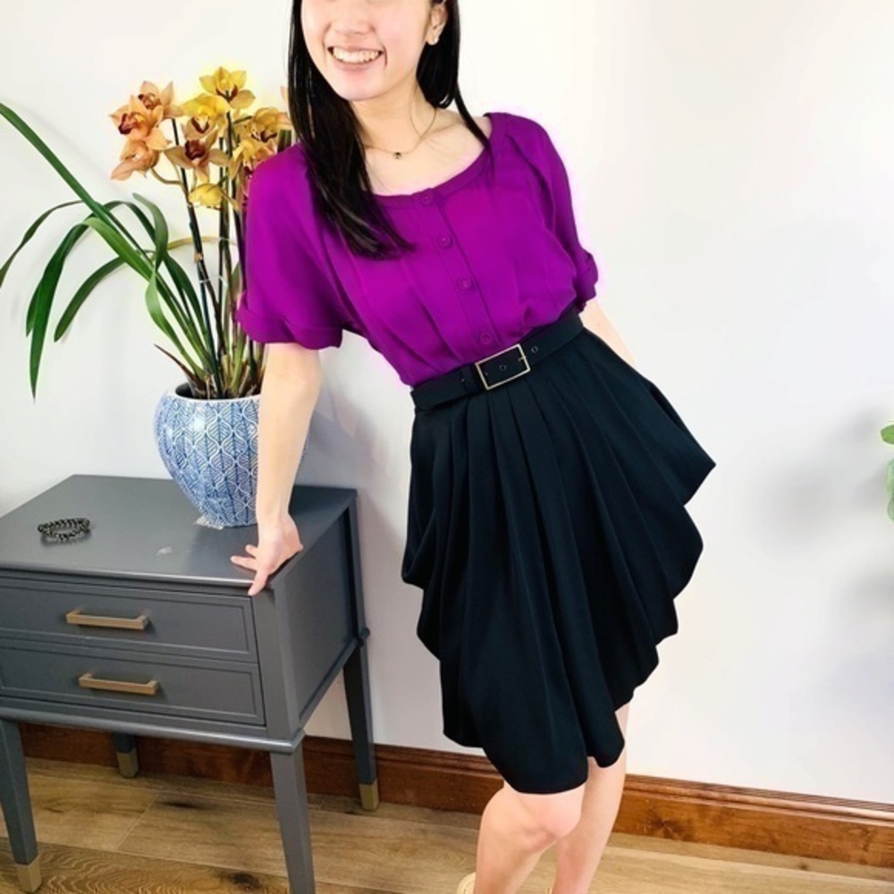 Saks Fifth Avenue Brian Reyes Fuschia dress